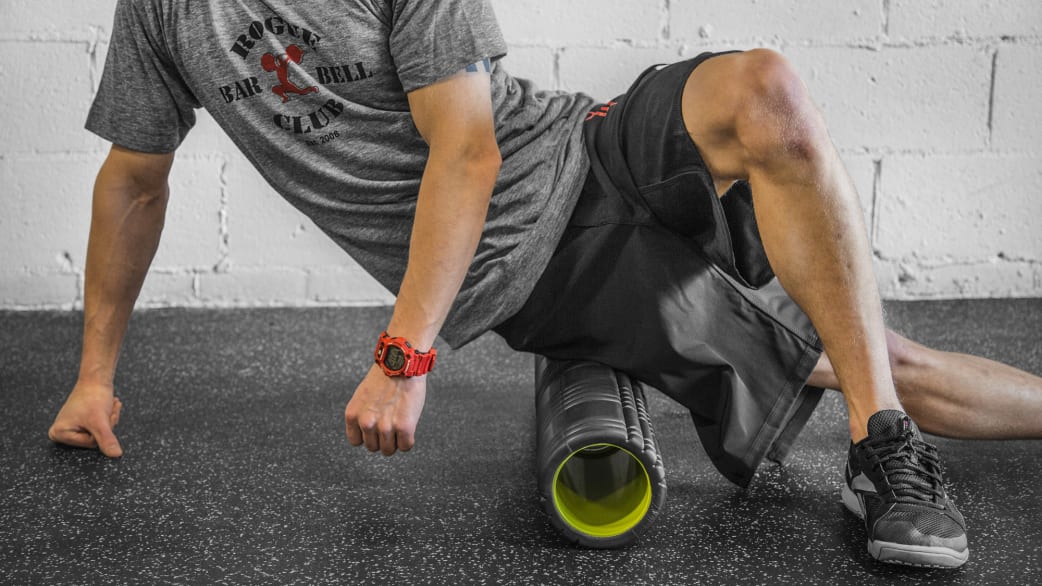 The Grid Trigger Point Foam Roller Black Rogue Fitness